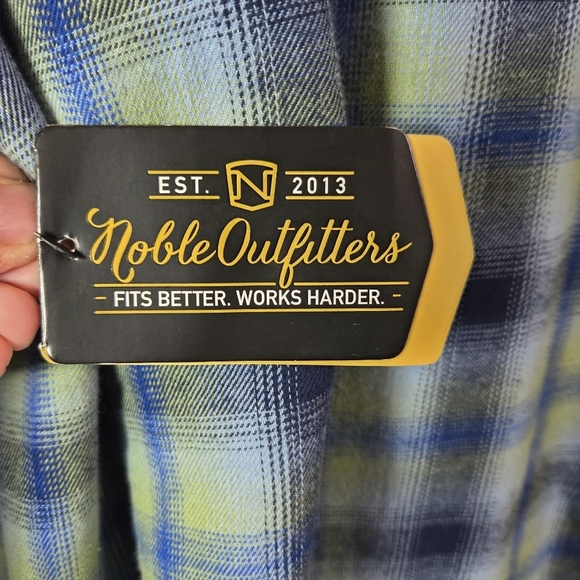 Noble Outfitters Plaid Casual Button Down Shirt for Men Size XL - Picture 11 of 11